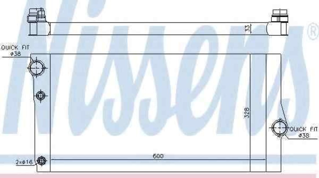 Radiator apa racire motor BMW 7 (F01, F02, F03, F04) NISSENS 60769