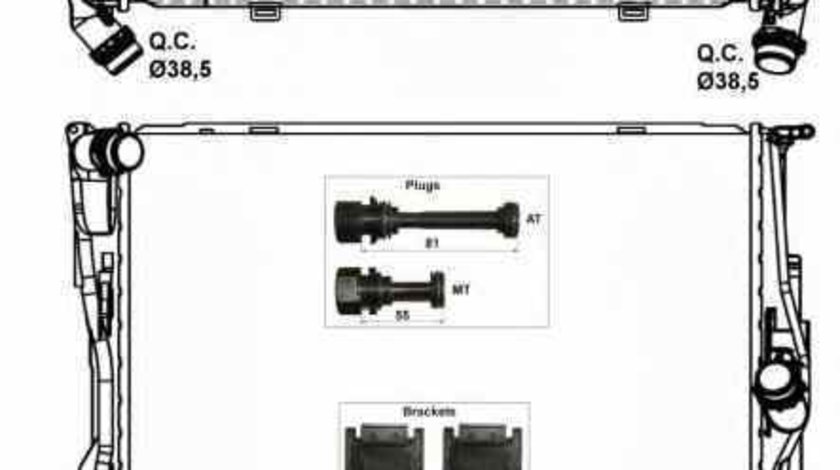 Radiator apa racire motor BMW X1 E84 NRF 53474