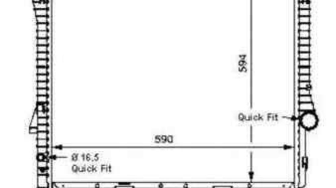 Radiator apa racire motor BMW X5 (E53) NRF 55328 cod intern: 55328RRB