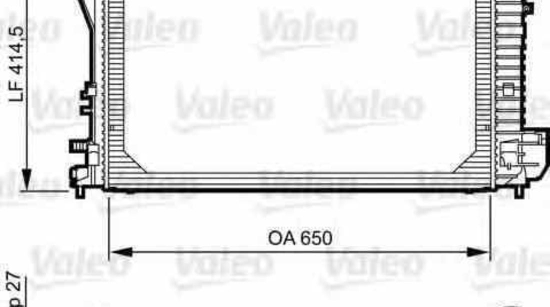 Radiator apa racire motor CADILLAC BLS VALEO 735083