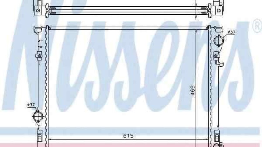 Radiator apa racire motor CHRYSLER 300 C Touring (LX) NISSENS 61014A