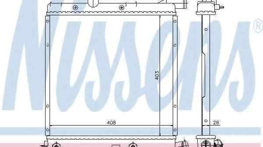 Radiator apa racire motor CHRYSLER VOYAGER II (ES) NISSENS 60979