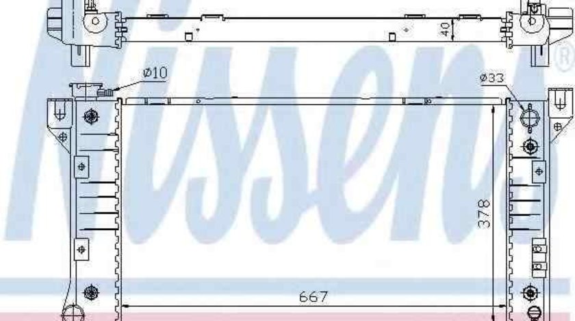 Radiator apa racire motor CHRYSLER VOYAGER III (GS) NISSENS 60999A