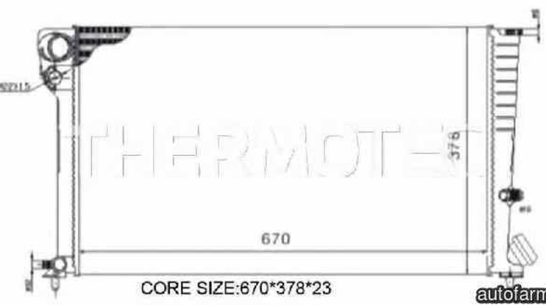 Radiator apa racire motor CITROËN BERLINGO caroserie M THERMOTEC D7P016TT