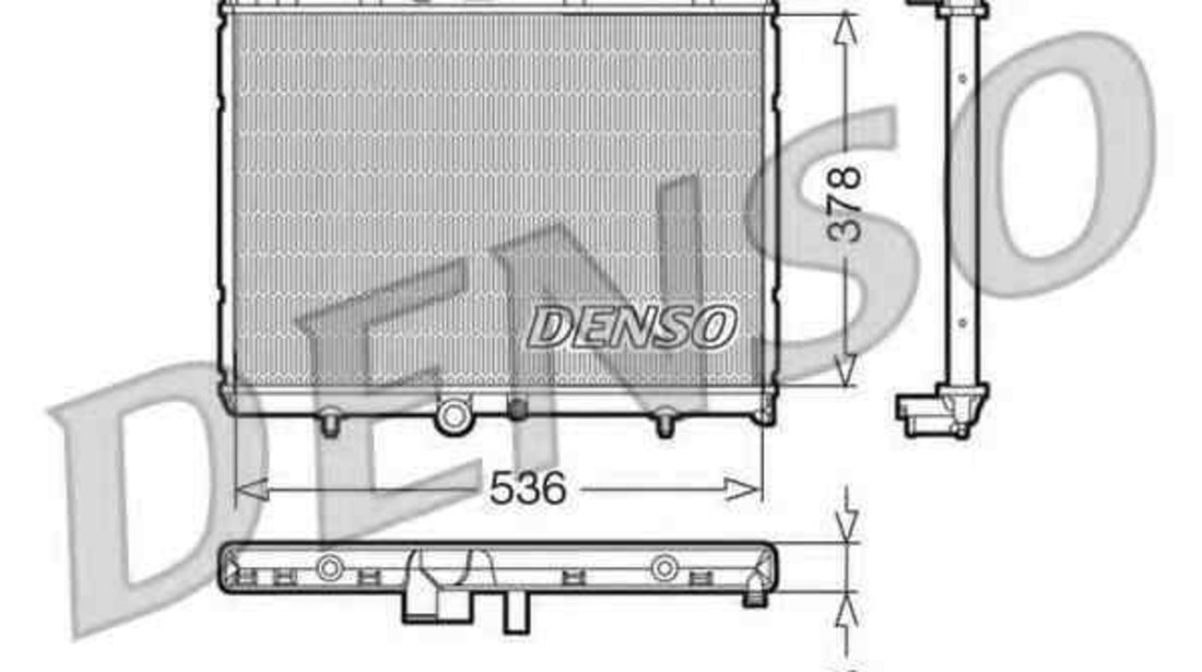 Radiator apa racire motor CITROËN C4 Grand Picasso I (UA_) DENSO DRM07015