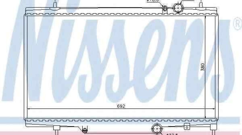 Radiator apa racire motor CITROËN C5 I Break (DE_) NISSENS 61297
