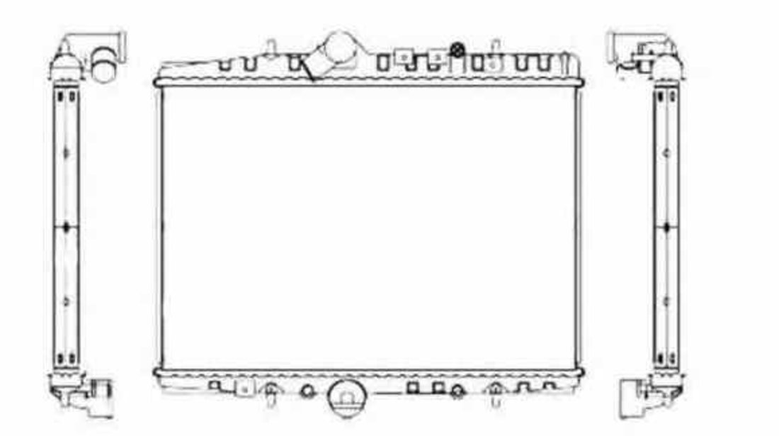 Radiator apa racire motor CITROËN C5 I DC NRF 55346