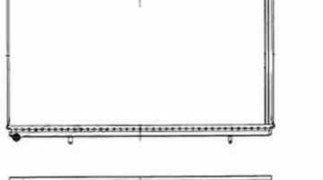 Radiator apa racire motor CITROËN C5 II RC NRF 50443