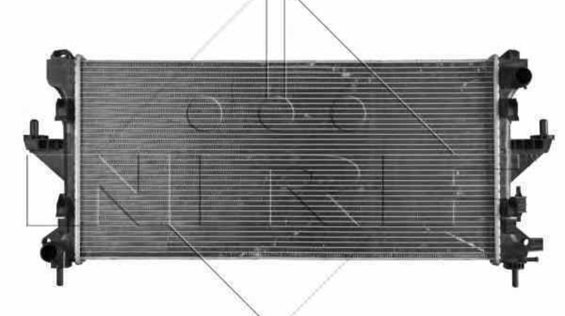 Radiator apa racire motor CITROËN JUMPER bus NRF 53199