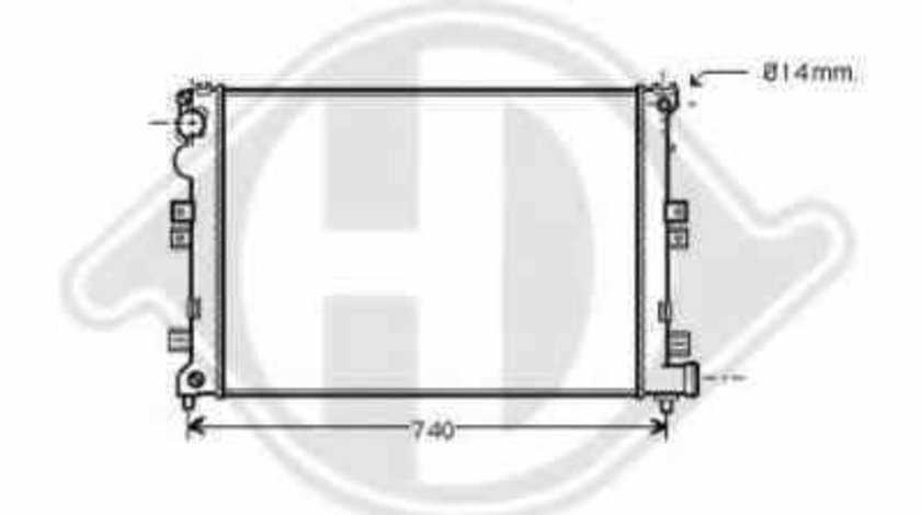 Radiator apa racire motor CITROËN JUMPY caroserie BS BT BY BZ DIEDERICHS 8349105