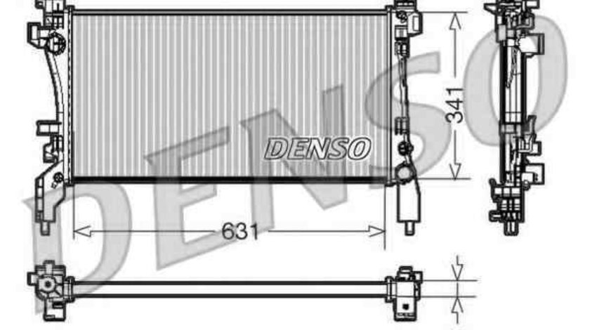 Radiator apa racire motor CITROËN NEMO combi Producator DENSO DRM09172