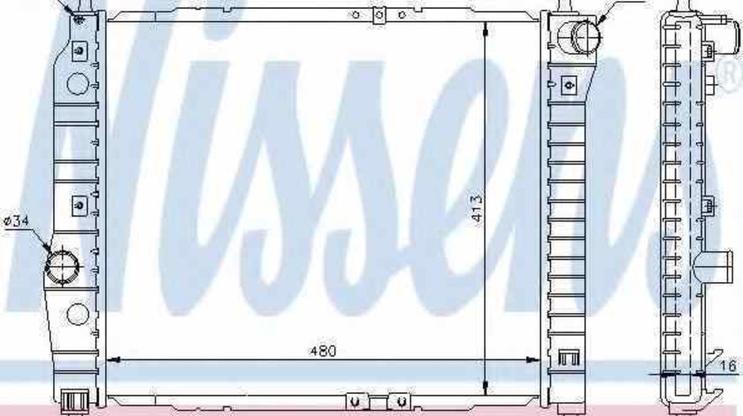Radiator apa racire motor DAEWOO KALOS KLAS Producator NISSENS 61636
