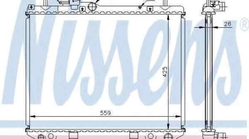 Radiator apa racire motor DAIHATSU TERIOS (J1) NISSENS 61742A