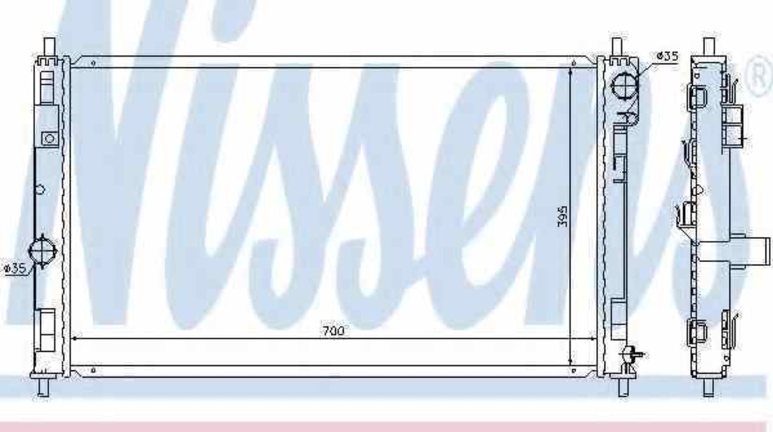 Radiator apa racire motor DODGE CALIBER NISSENS 61019