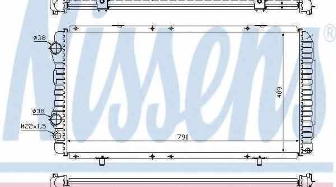 Radiator apa racire motor FIAT DUCATO bus (230) NISSENS 61390A