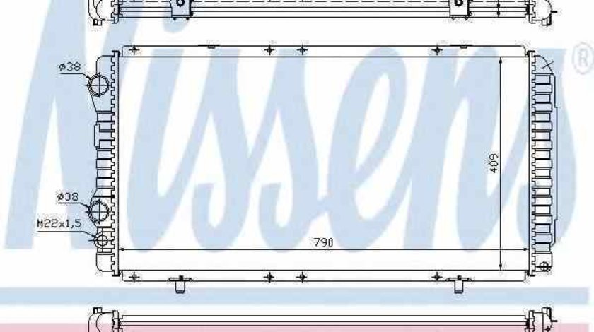 Radiator apa racire motor FIAT DUCATO caroserie (230L) NISSENS 61390A