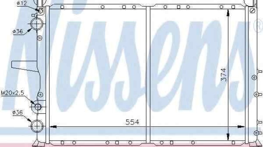 Radiator apa racire motor FIAT TEMPRA (159) NISSENS 61816