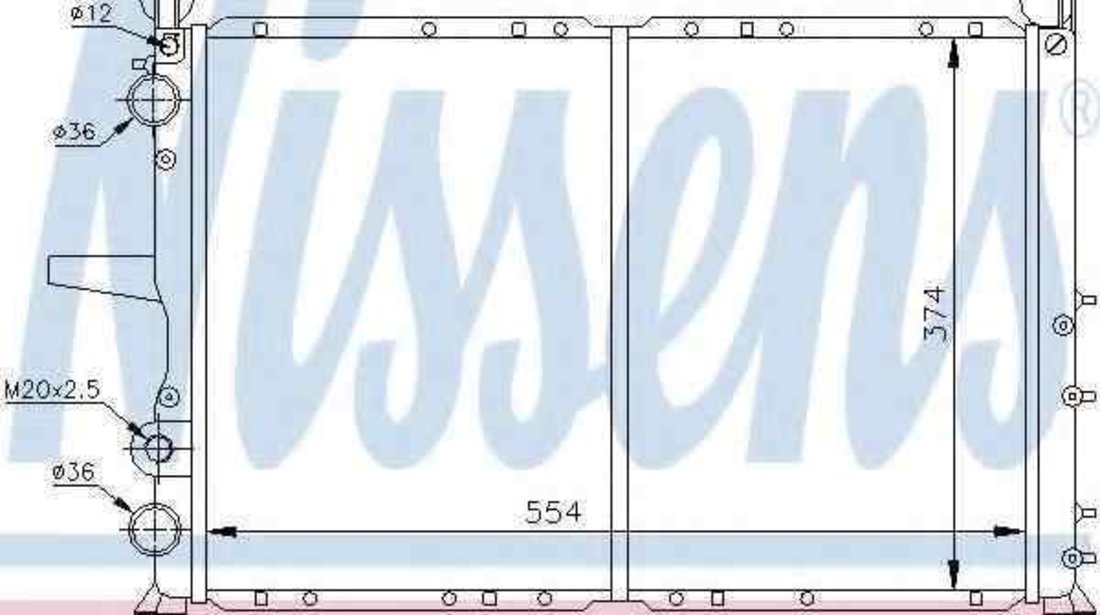 Radiator apa racire motor FIAT TEMPRA S.W. (159) NISSENS 61816