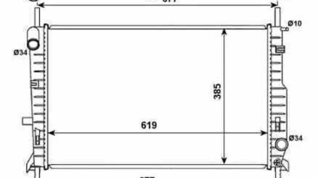 Radiator apa racire motor FORD COUGAR EC NRF 509527