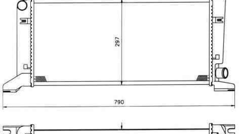 Radiator apa racire motor FORD ESCORT IV Break (AWF, AVF) NRF 509500