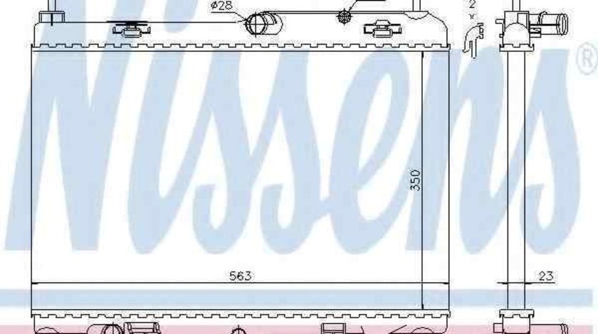 Radiator apa racire motor FORD FIESTA VI NISSENS 69233
