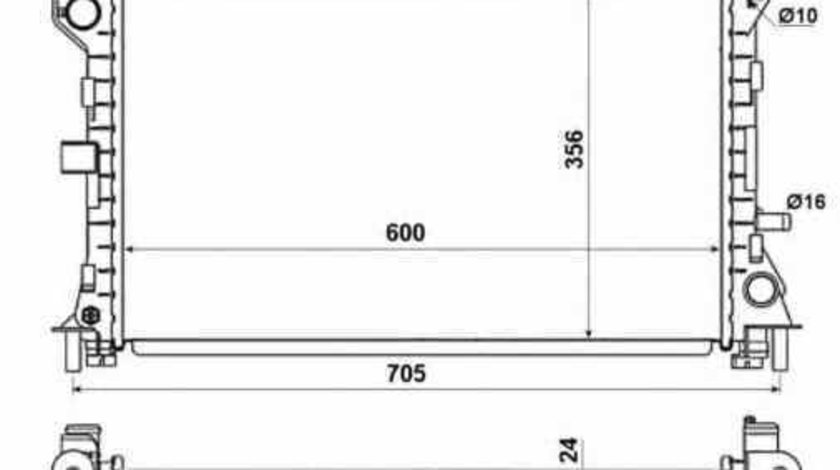 Radiator apa racire motor FORD FOCUS combi DNW NRF 509638