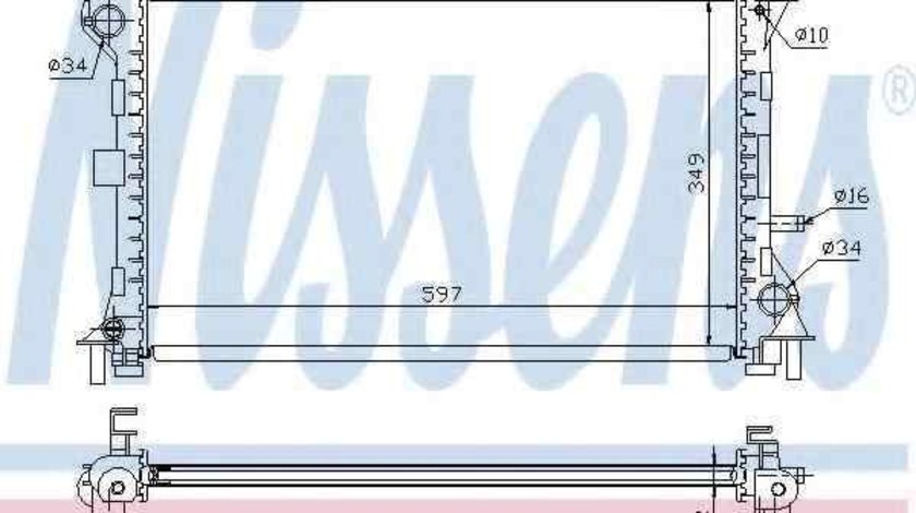 Radiator apa racire motor FORD FOCUS (DAW, DBW) NISSENS 62075A