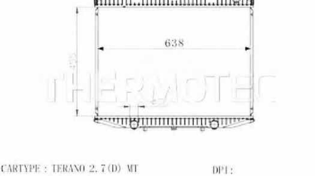 Radiator apa racire motor FORD MAVERICK UDS UNS THERMOTEC D71014TT