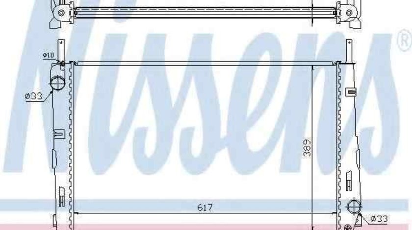 Radiator apa racire motor FORD MONDEO III limuzina (B4Y) NISSENS 620411