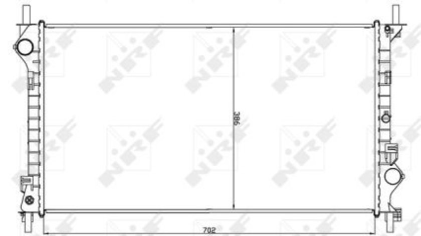 Radiator apa racire motor FORD TOURNEO CONNECT, TRANSIT CONNECT 1.8/1.8D intre 2002-2013