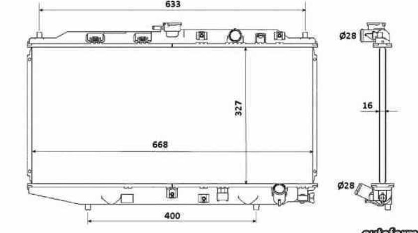 Radiator apa racire motor HONDA CIVIC II Shuttle EE NRF 506728