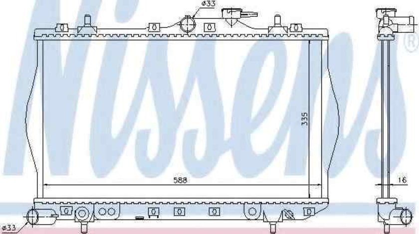 Radiator apa racire motor HYUNDAI ACCENT I (X-3) NISSENS 622971