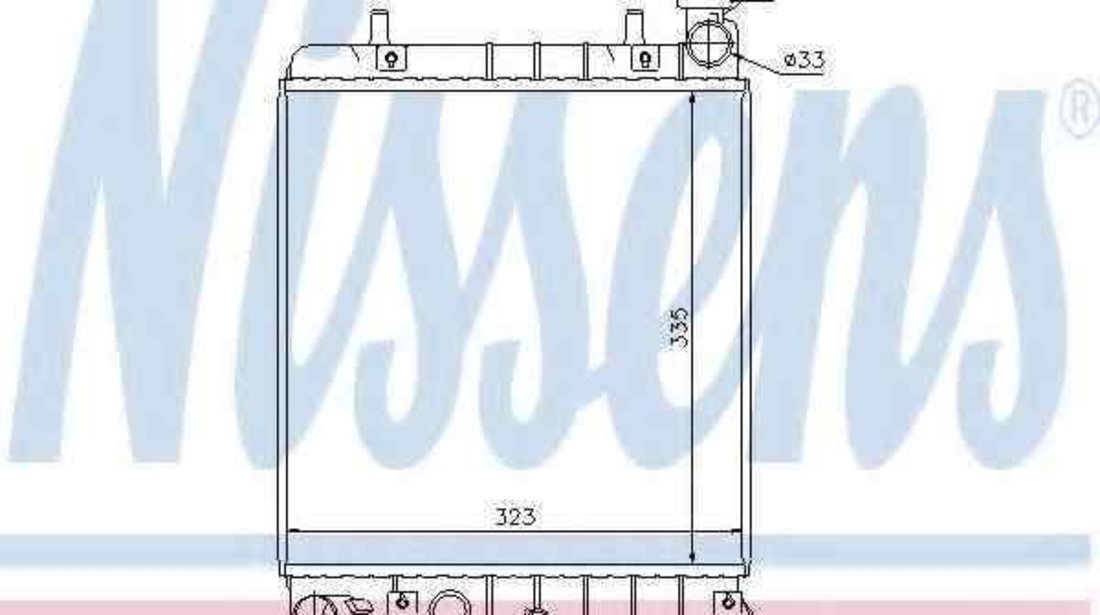 Radiator apa racire motor HYUNDAI ACCENT II (LC) NISSENS 67022