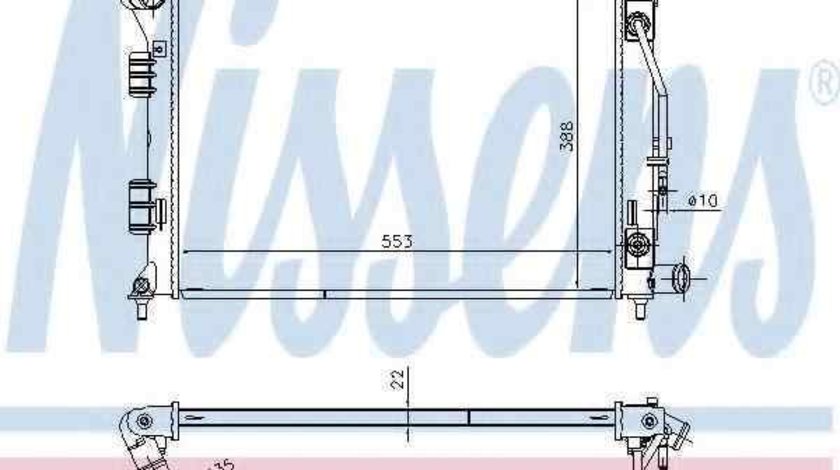 Radiator apa racire motor HYUNDAI ELANTRA limuzina (MD, UD) NISSENS 675014