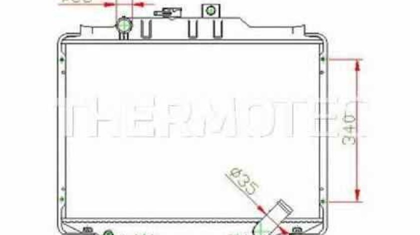 Radiator apa racire motor HYUNDAI H100 bus P THERMOTEC D70505TT