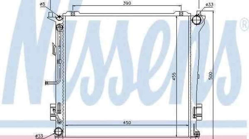 Radiator apa racire motor HYUNDAI i30 CW (FD) NISSENS 67078