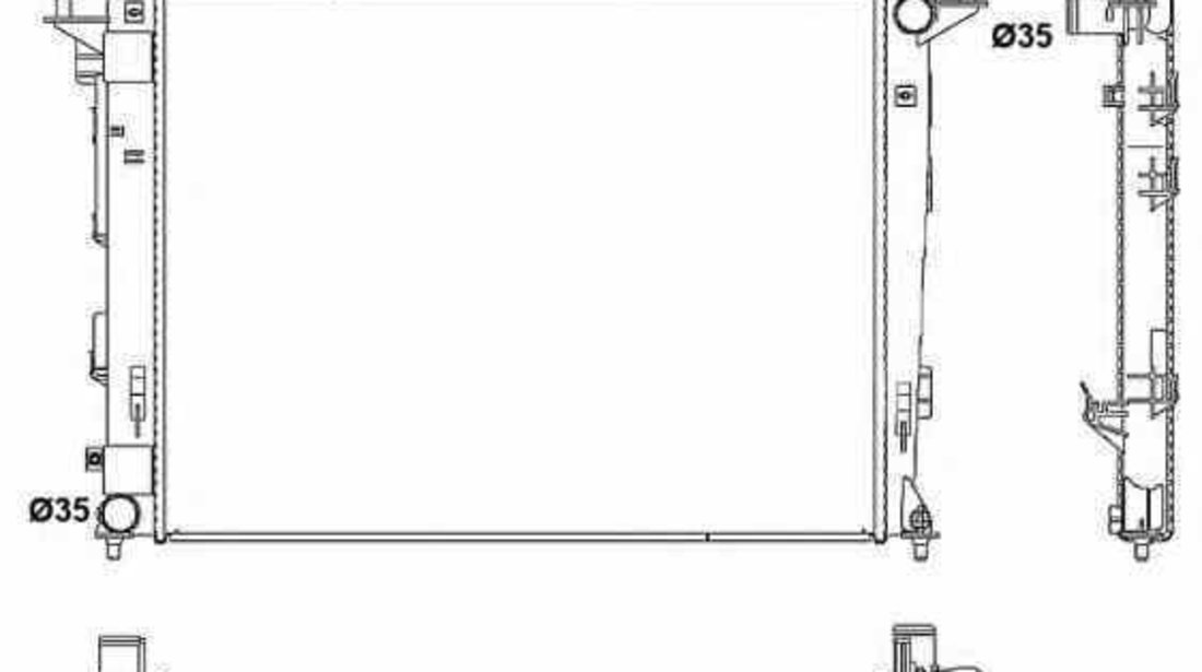 Radiator apa racire motor HYUNDAI ix35 LM EL ELH NRF 53052