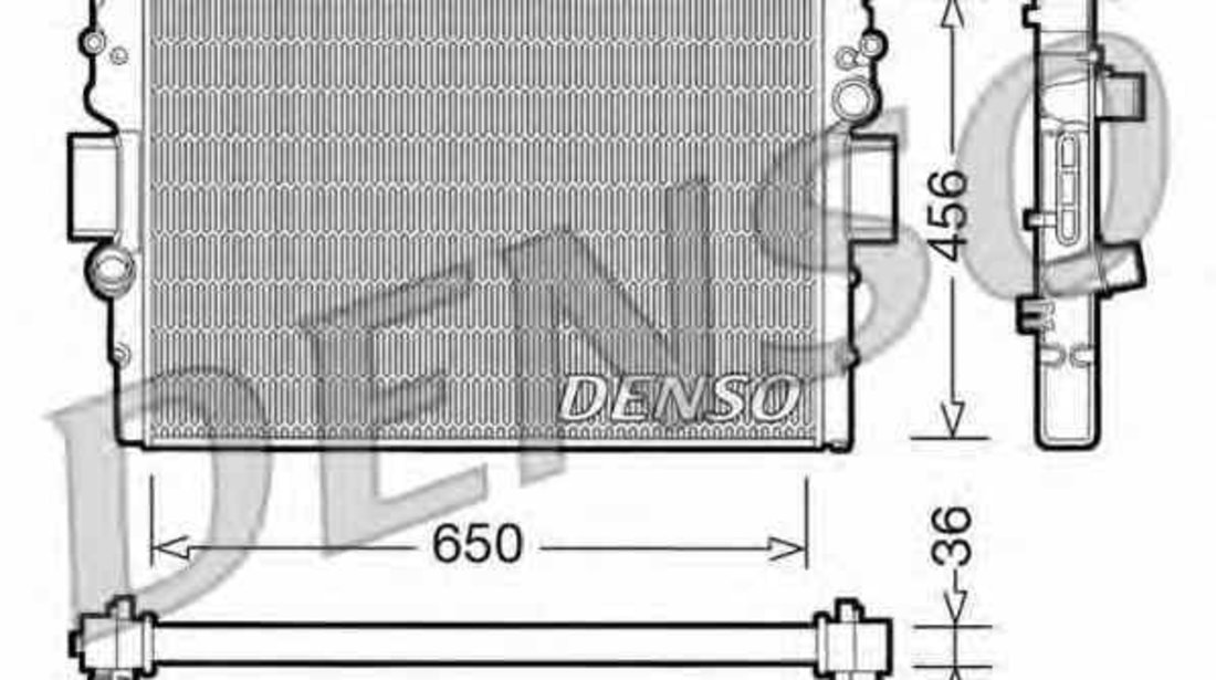 Radiator apa racire motor IVECO DAILY III platou / sasiu Producator DENSO DRM12007