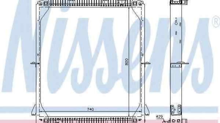 Radiator apa racire motor IVECO EuroTech MT NISSENS 61973A