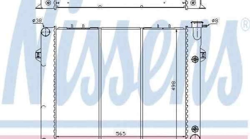 Radiator apa racire motor JEEP GRAND CHEROKEE I (ZJ) NISSENS 609901