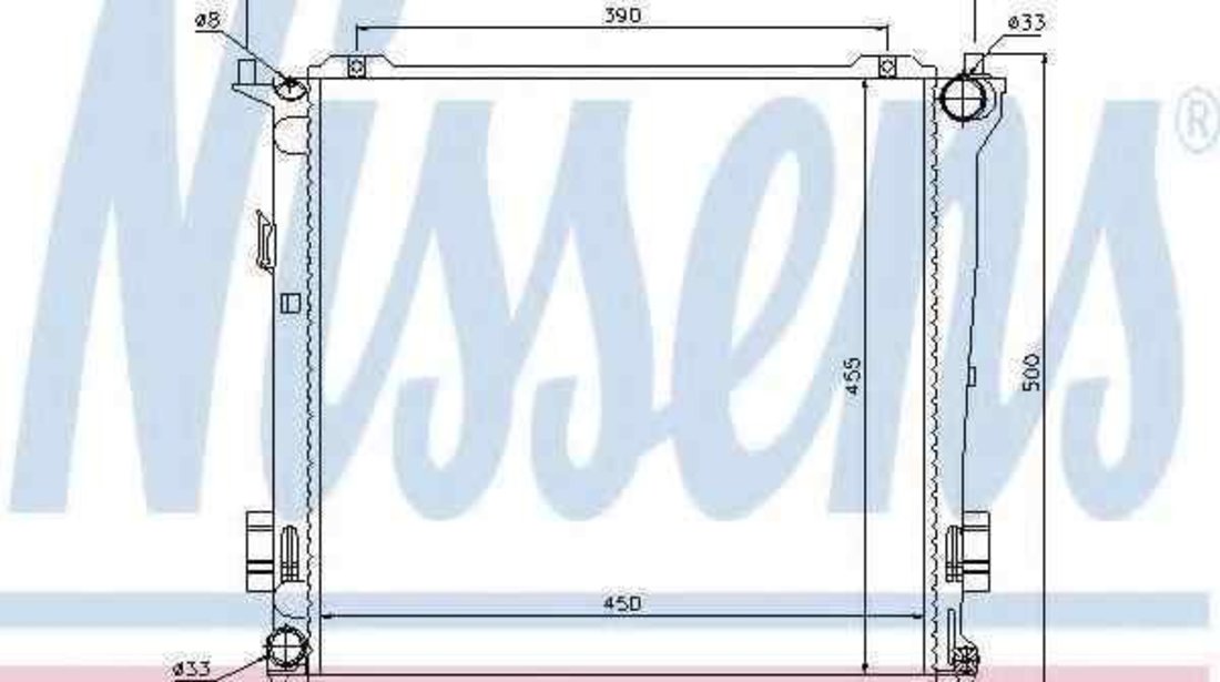 Radiator apa racire motor KIA PRO CEE'D (ED) NISSENS 67077