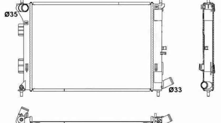 Radiator apa racire motor KIA PRO CEE´D NRF 53171