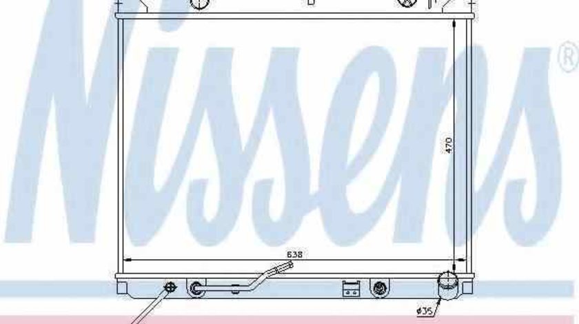 Radiator apa racire motor KIA SORENTO I JC NISSENS 66682