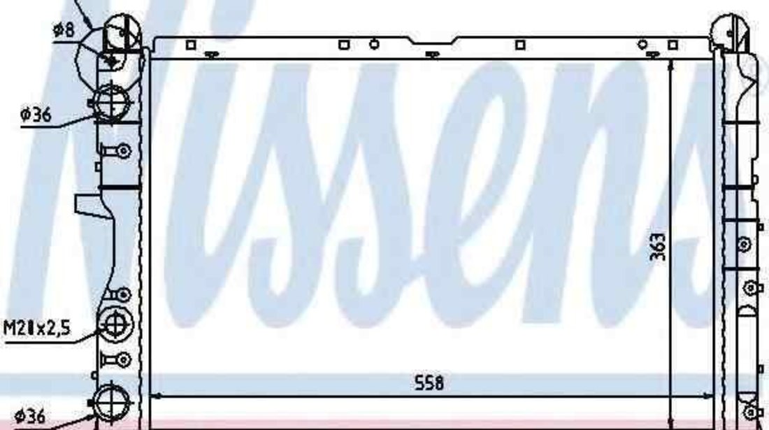 Radiator apa racire motor LANCIA DELTA II (836) NISSENS 61847