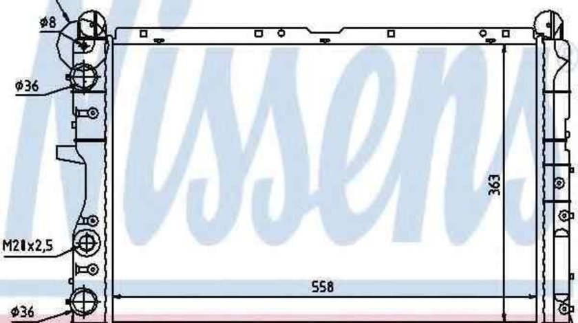 Radiator apa racire motor LANCIA DELTA II (836) NISSENS 61847