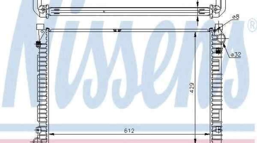 Radiator apa racire motor LAND ROVER FREELANDER (LN) NISSENS 64301A