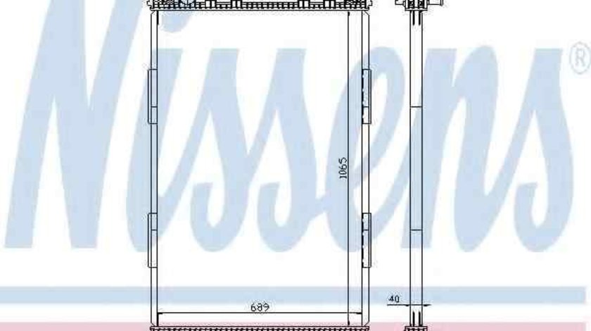 Radiator apa racire motor MAN F 2000 NISSENS 628720