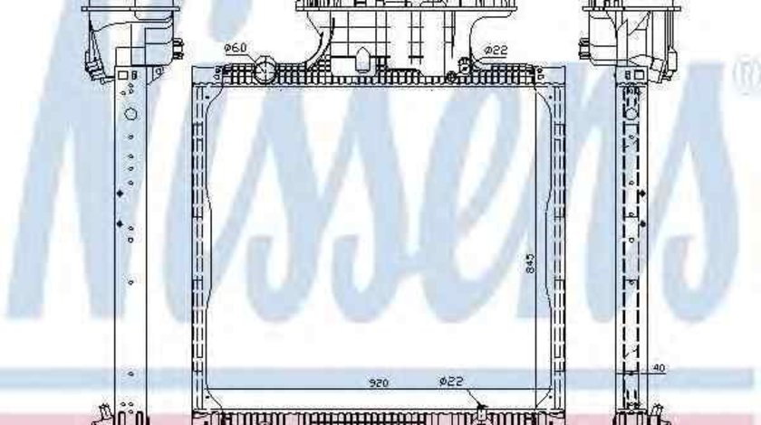 Radiator apa racire motor MAN TGA NISSENS 67225