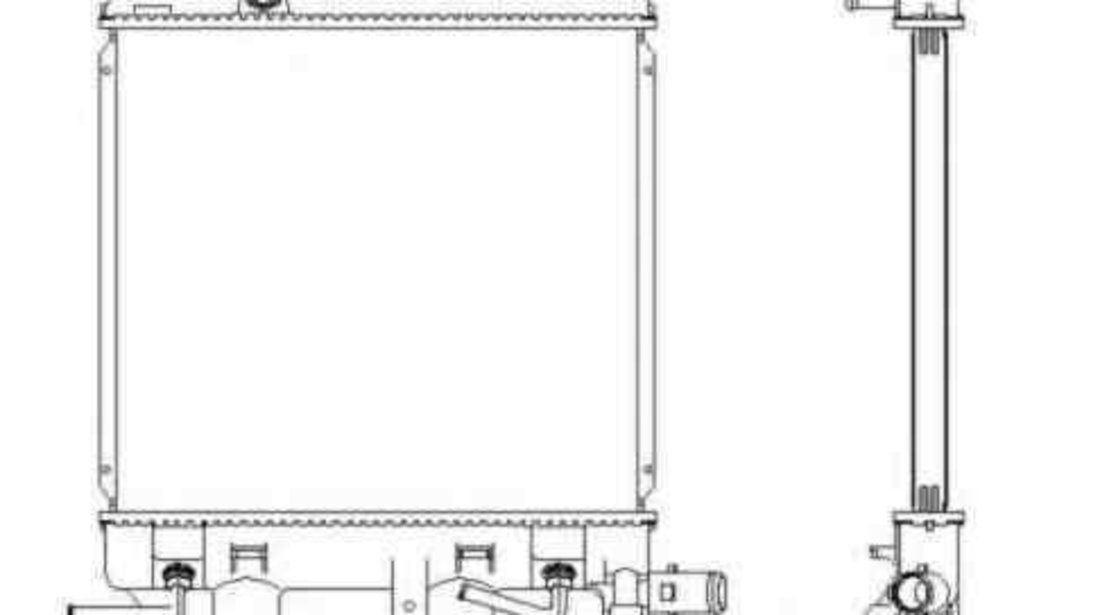 Radiator apa racire motor MAZDA DEMIO (DW) NRF 53434