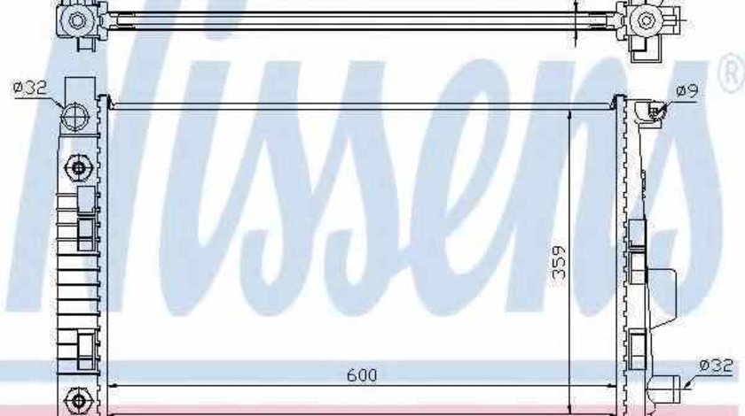 Radiator apa racire motor MERCEDES-BENZ A-CLASS (W168) NISSENS 62781A